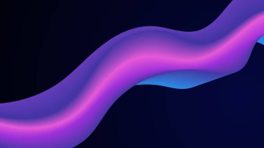 Renkli, zarif, soyut arkaplan ve dalgalı bir vektör. Poster, afiş, el ilanı, dergi, kapak, broşür, festival için dinamik renk derecelendirme tasarımı