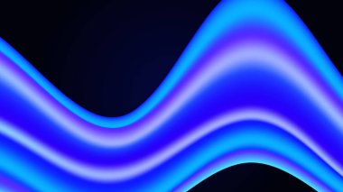 Renkli soyut dalga arkaplanı. Poster, afiş, el ilanı, dergi, kapak, broşür, festival için dinamik renk derecelendirme tasarımı