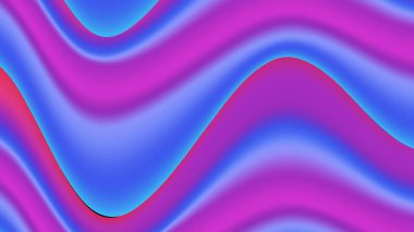 Dalgalı şekilli renkli vektör çizimi soyut arkaplan. Poster, afiş, el ilanı, dergi, kapak, broşür, festival için dinamik renk derecelendirme tasarımı