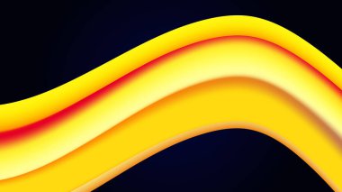 Renkli soyut dalga arkaplanı. Poster, afiş, el ilanı, dergi, kapak, broşür, festival için dinamik renk derecelendirme tasarımı