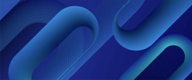 Mavi modern fütürist soyut çizgi afişi. Gelecekçi teknoloji konsepti. Poster, afiş, broşür, şirket, web sitesi