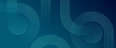 Yeşil fütürist modern soyut dinamik çizgi şeridi. Gelecekçi teknoloji konsepti. Poster, afiş, broşür, şirket, web sitesi