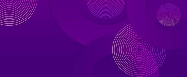 Mor menekşe modern basit dinamik parlak çizgiler fütüristik teknoloji konseptiyle bayrağı şekillendirir. Gelecekçi teknoloji konsepti. Poster, afiş, broşür, şirket, web sitesi