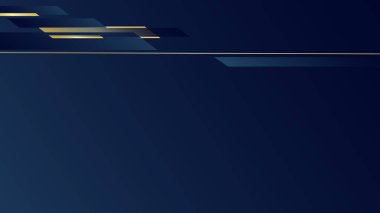 Mavi altın rengi tasarım vektörüyle kartvizit şablonu