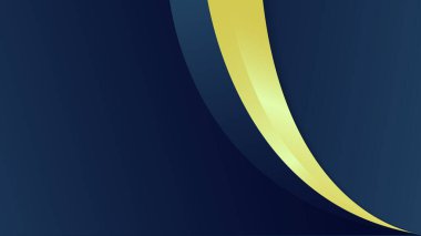 Mavi altın rengi tasarım vektörüyle kartvizit şablonu