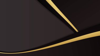 Lüks ve modern. Vektör kartvizit şablonu. dizayn siyah ve altın rengi