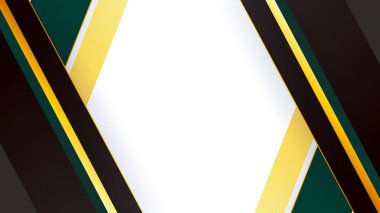 beyaz yeşil altın kavramlı profesyonel iş kartı, iş kimlikleri için kullanılır, bir şirket veya iş hakkında bilgi için