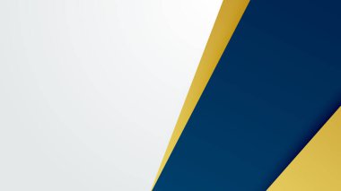 Mavi ve altın rengi modern iş soyut arkaplan şekilli
