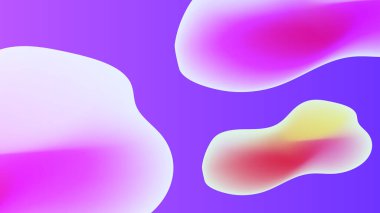 Sıvı mor arka plan tasarımı. Akışkan gradyan bileşimi. Gelecekçi tasarım posterleri.