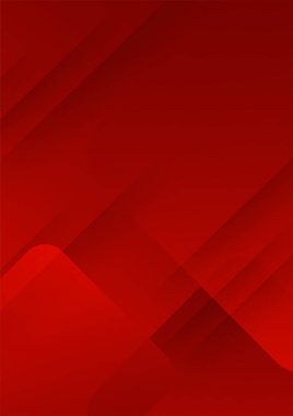 Vektör kırmızı soyut geometrik poster