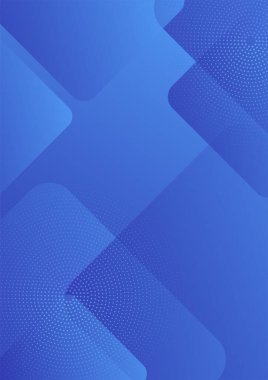 Modern soyut kapaklar tasarım şablonu, canlı ve parlak mavi gradyan, yıllık rapor tasarımı, Poster ve Sancak, 4 set işareti, düz biçim vektör çizimi.