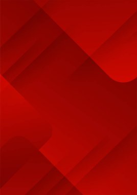 Soyut kırmızı eğimli geometrik kapak tasarımları