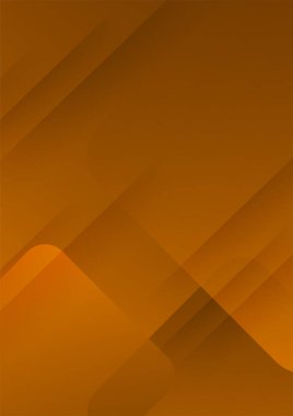 Kahverengi yıllık rapor broşür tasarım şablonu daireler şeklinde. Vektör illüstrasyonu, Broşür kapağı sunumu için kullan soyut düz arkaplan, A4 boyutunda yerleşim