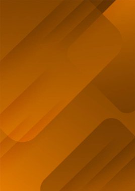 Kahverengi yıllık rapor broşür tasarım şablonu daireler şeklinde. Vektör illüstrasyonu, Broşür kapağı sunumu için kullan soyut düz arkaplan, A4 boyutunda yerleşim