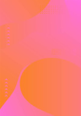 Soyut pembe turuncu gradyan geometrik kaplama tasarımları
