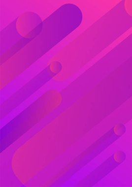 Vektör magenta soyut geometrik poster