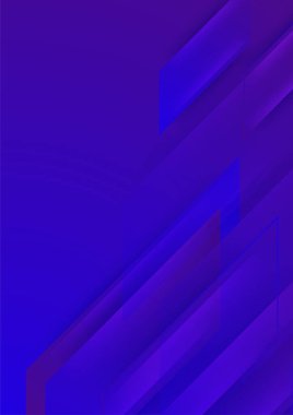 Tasarım broşürü, web sitesi ve broşürü için soyut mavi geometrik şekiller vektör teknolojisi arka planı. Poster, sertifika, sunum, iniş sayfası için Geometrik 3d şekilleri