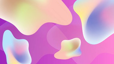 Mor pembe geometrik arka plan. Akışkan şekiller bileşimi. Eps10 vektörü.