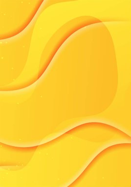 Minimum kapak tasarımı. Sarı gradyan vektör arka planı. Kapak veya ağ için modern şablon tasarımı