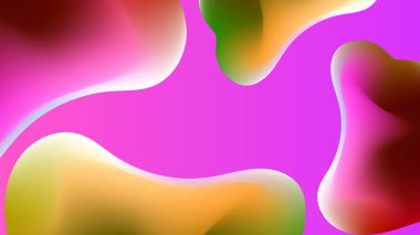 vektör modern pembe ve yeşil sıvı arkaplan