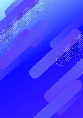 Minimum geometrik arkaplan. Sıvı eğimli mavi elementler. Dinamik şekiller bileşimi.