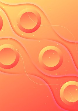 gradyan şekli turuncu soyut geometri tasarımı arka plan