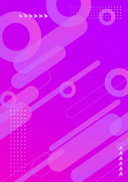 Modern Abstract Covers Layout Design Template Vivid Bright Purple Pink Ilustração De Stock
