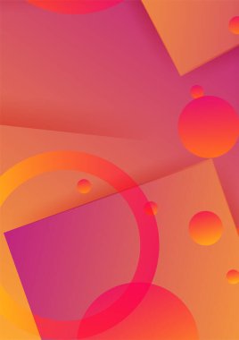 Soyut geometrik arkaplan. Dinamik şekiller kompozisyonu. Posterler için havalı bir arka plan tasarımı. Vektör illüstrasyonu