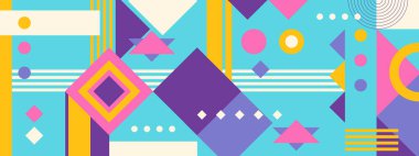 vektör renkli geometrik mozaik arkaplan