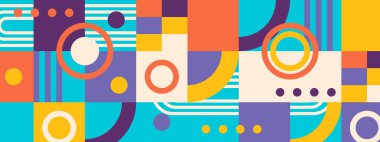 vektör renkli geometrik mozaik arkaplan