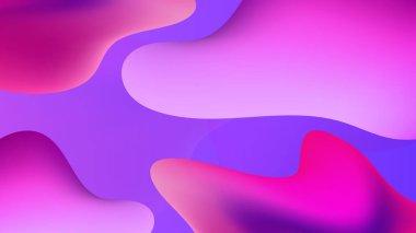 Mor pembe geometrik arka plan. Akışkan şekiller bileşimi. Eps10 vektörü.
