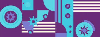 Geometrik mozaik, Bauhaus deseni. Modern geometri figürü, şekil. Bauhaus. Geometrik mozaik. Asgari duvar resmi dokusu. İskandinav. Geometrik mozaik parmak izi. 50 'ler, 60' lar, eski duvar kağıtları. Vektör illüstrasyonu