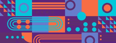 vektör renkli geometrik mozaik arkaplan