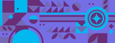 Soyut Geometrik Desen Sanatı. Retro renkler ve renk arkaplanı. Renkli geometrik şekilli şebeke. Modern tanıtım broşürü, arkaplan, broşür, model.