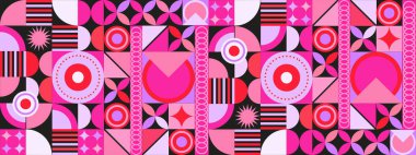 vektör eğimli mozaik kanal sanat şablonu