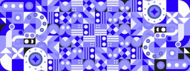 vektör eğimli mozaik kanal sanat şablonu