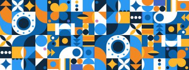 vektör eğimli mozaik kanal sanat şablonu