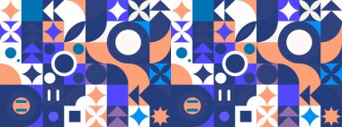 vektör eğimli mozaik kanal sanat şablonu