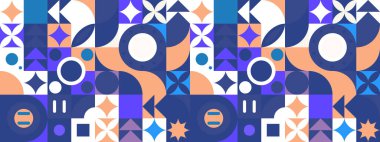 vektör eğimli mozaik kanal sanat şablonu