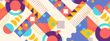 vektör renkli geometrik şekil mozaik arkaplan