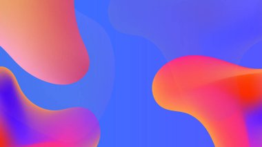 Pırıl pırıl tasarım arka planına sahip parlak renkli Dalga Akıcı