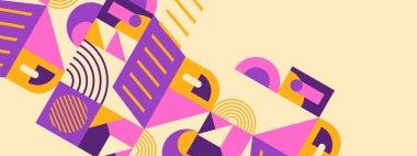 vektör renkli dekoratif geometrik arkaplan