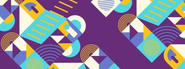 vektör renkli geometrik şekil mozaik arkaplan