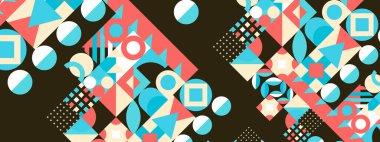 vektör renkli dekoratif geometrik arkaplan