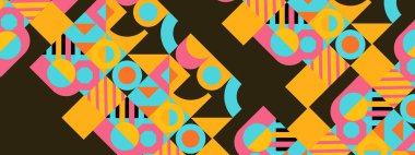 vektör renkli geometrik şekil mozaik arkaplan