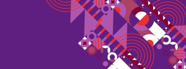 vektör düz tasarım geometrik ve mozaik desen