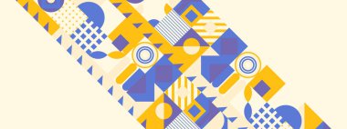 vektör düz tasarım geometrik ve mozaik desen