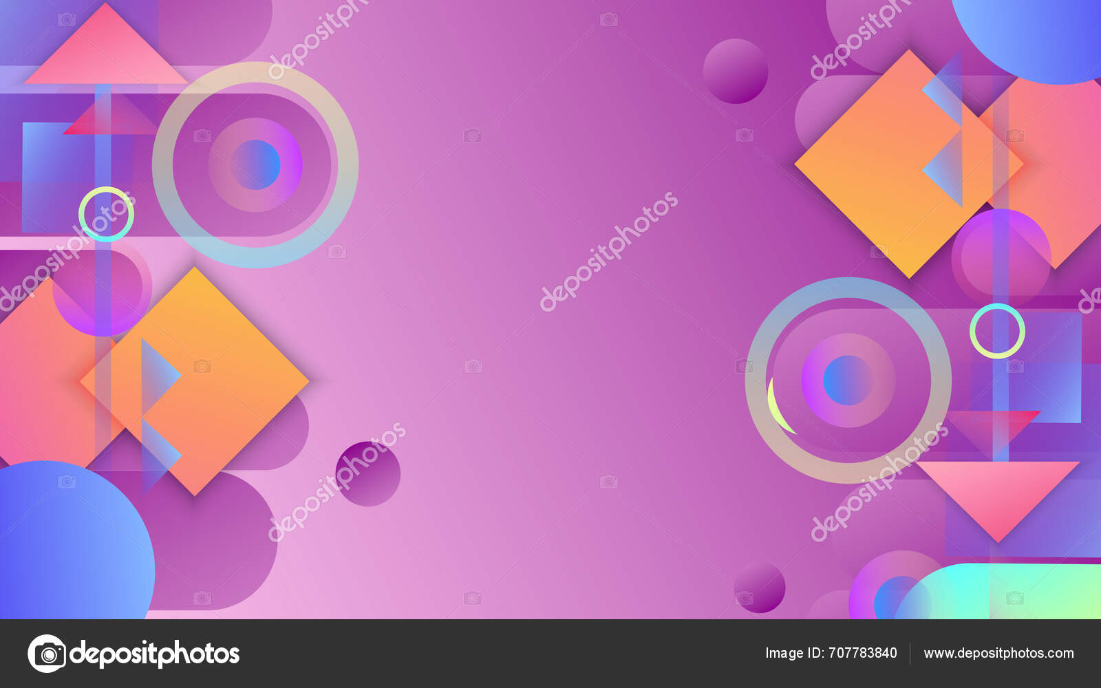 Vector Colourful Sizes Gradient Shape Background Stock Vector by ...