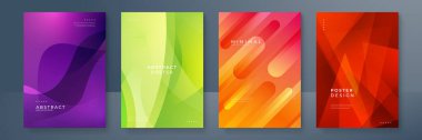 parlak taze renk değişkeni soyut model kapak tasarımı. havalı ve canlı renkli modern arkaplan tasarımı. Mavi menekşe kırmızı turuncu pankart poster şablonu.