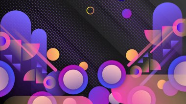 Vektör soyut düz geometrik arkaplan